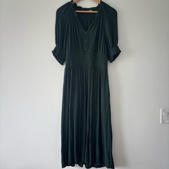 GAP Elegant Dark Green Maxi Dress - Picture 2 of 10